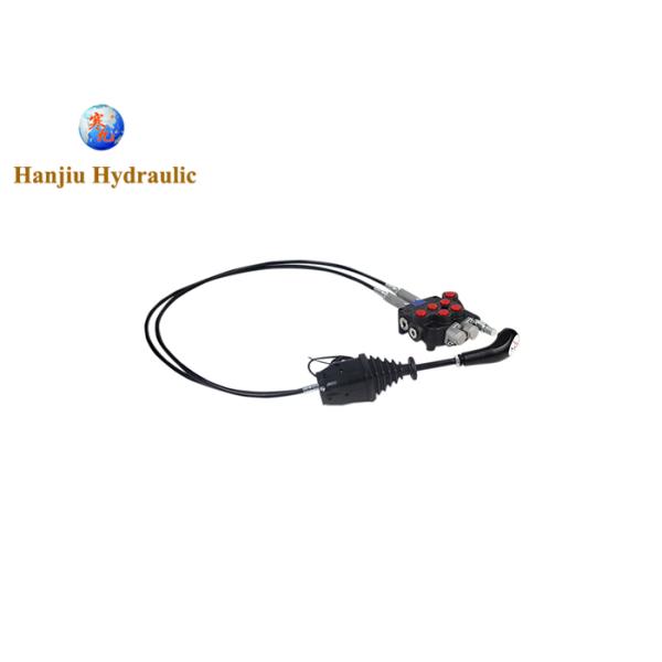 2 Spools 80 Liters 250 Bar Monoblock Control Valve Cable Joystick With Button For Tractor Hydraulic Valve