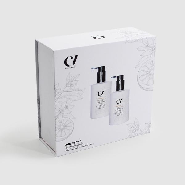 Custom Luxury hand body wash and lotion set Paper Packaging Gift Box With Logo