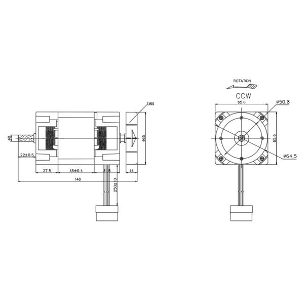 AC 110v Electric Motor 2800RPM Power 300W For Paper Shredder Motor