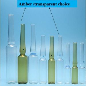 Clear Ampoule Vial Empty Pharmaceutical Glass Medication Ampoules