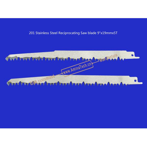201 Stainless Steel Reciprocating Saw blade 9"x19mmx5T Cutting Wood,Bamboo,Plastic,Frozen Meat,Bones