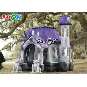 5m 16ft Horrific Inflatable Halloween Haunted House With Dead Tree Led Lighting