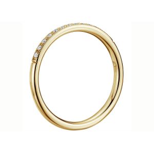 Matching Stacking 14K Yellow Gold Jewelry ring 0.2ct 1.5mm size Claw setting