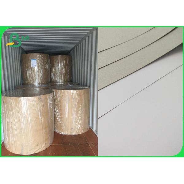 Buy Unprinted 250gsm Duplex Carton Board Grey Back 1300mm Jumbo Roll at wholesale prices