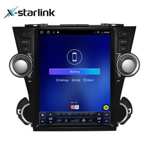 Multimedia 12.1 Inch Vertical Screen Car Stereo Radio For Toyota HIghlander