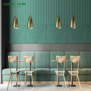 Natural Pure Cementitious 1mm fiber Width Wood Wool Acoustic Panel