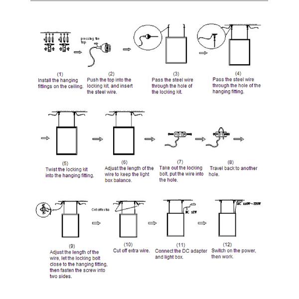 Magnetic Double Sided LED Light Box Advertisment For Menu Board 240 Volt 50 Hz