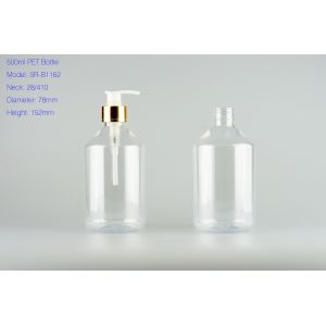 500ml clear plastic bottle with screw cap