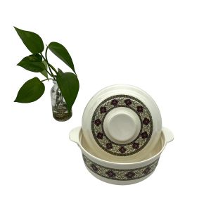 China 8.5'' Housewares Flower Melamine Bowl Lid Dinnerware Durable on sale