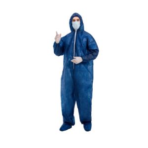 PE Disposable White Overalls , Full Body Disposable Coveralls OZONE