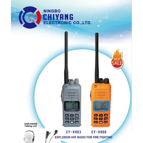 PORTABLE Fire Fighting Handheld VHF Transceiver Radio Walkie Talkie for Communication