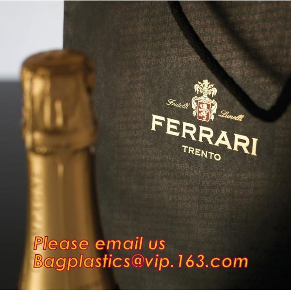 luxury paper carrier bag wholesale paper bags with handle, decorative luxury