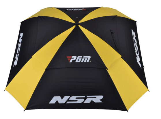 Manual Open Collapsible Golf Umbrella , Telescopic Square Golf Umbrella Aluminum