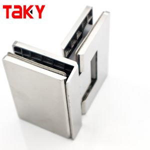 Stainless Steel Glass Door Hinge Home Office Glass to Glass Hinge Shower Door