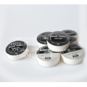 Buy cheap magic nonwoven compressed small size cotton face tissue from wholesalers