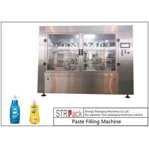 High Accuracy Paste Filling Machine , Liquid Soap / Shampoo Filling Machine