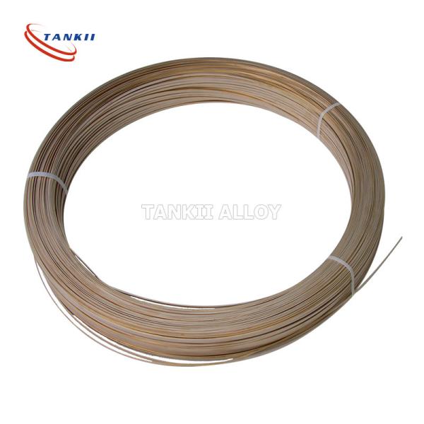 Buy 10mm*1mm Copper Based Alloy Manganin 6J13 Soft Bare Wire Coil / Flat Ribbon at wholesale prices