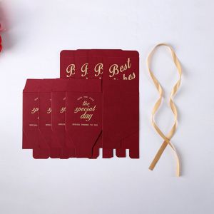 Slotted Custom Cardboard Boxes Wedding / Party Chocolate Packaging Boxes With