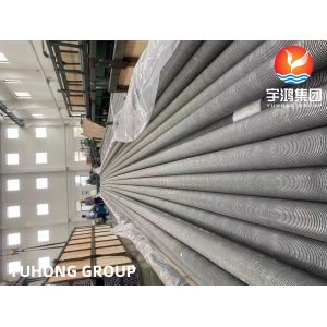 Wound L Fin Tubes ASTM A249 TP304 Welded Base Tube With AL1060 Fins