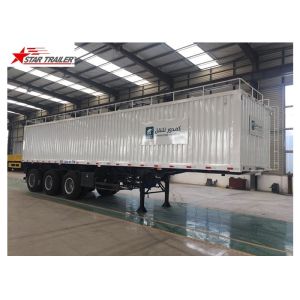High - Tensile Steel Flatbed Container Trailer With Water Proof Design