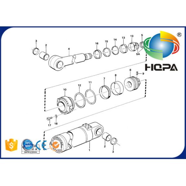 VOLVO L180 L180C L180D Tilting Cylinder Seal Kit 11990395 VOE11990395