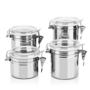 13cm Stainless Steel Air Tight Container Sealed And Waterproof