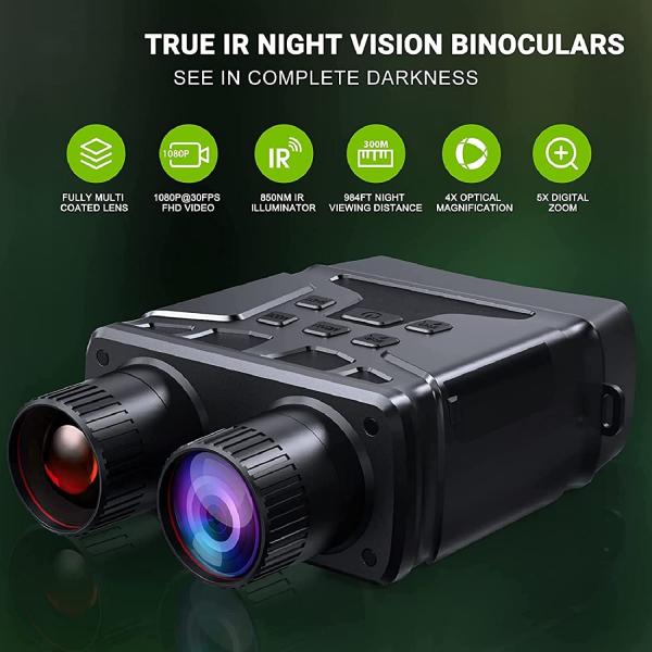 1080p FHD Infrared Digital night watch binoculars Scope Camera For Hunting Camping
