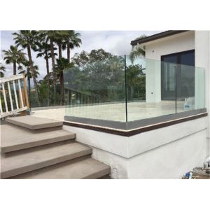 Terrace Frameless Glass Balustrade System With Aluminum U Base Channel