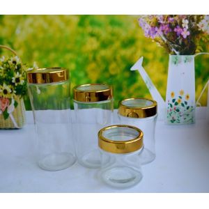 Quality SET OF 4 PCS GLASS CANISTER for sale