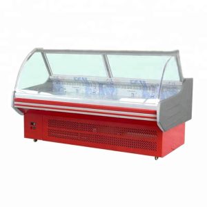 Butchery Meat Fish Chiller Display Showcase Large Capacity Energy Saving