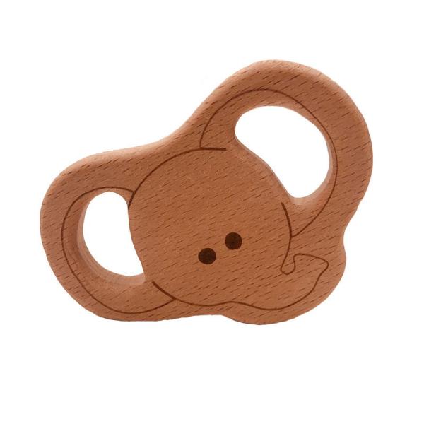 Baby Wooden Teethers Food Grade Animal Tortoise Koala Whale Turtle Shape