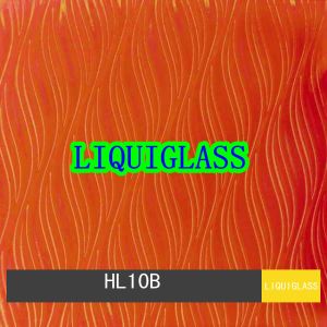 4mm Tinted Laminated Glass Liquid Stereoscopic Effect Pattern