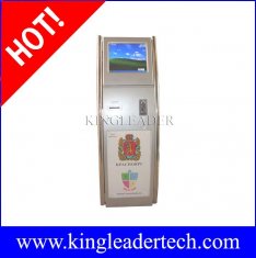 Coin-operated ticketing kiosk with SAW touchscreen custom kiosk design TSK8011