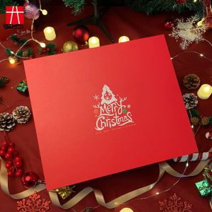 Custom Printed Christmas Packaging Fancy Cardboard Gift Boxes With Inserts