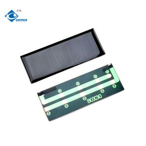 5V Epoxy Solar Panel ZW-8030-M Mini Mono Solar Panel 84mA 0.4W Customized Solar