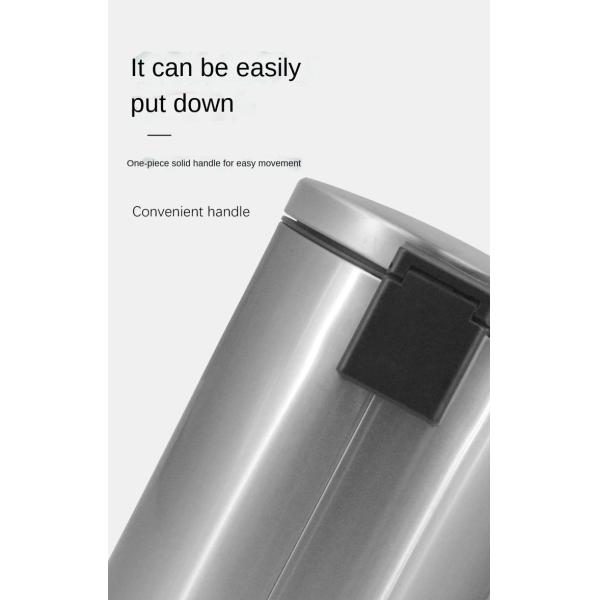 Household 10L Lobby Garbage Cans Stainless Steel Pedal Garbage Can