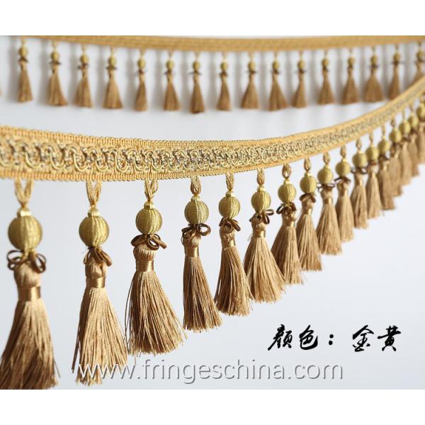 Handmade fashionable chain beads lace tassels fringes for curtain/sofa/pillow/stage decoration