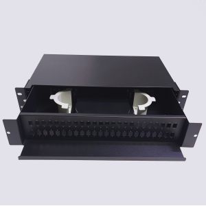 Rack Mountable Fiber Optic Cable Patch Panel 2U 48 Ports SC LC FC ST E2000