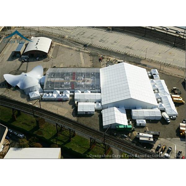 20m Width Canton Fair Exhibition Tents Pavilion Tent 650g/m2 Translucent PVC