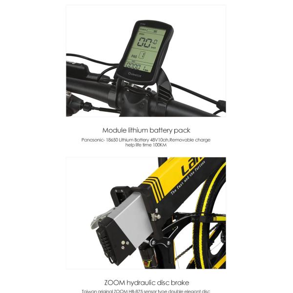 Popular Fat Tire Folding Fat Tire Electric Bicycle Corrosion Resistant