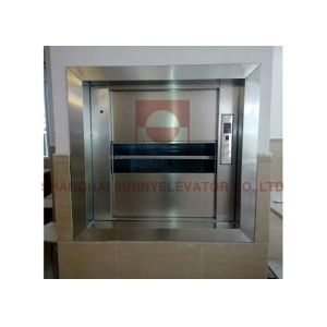 304 Stainless Steel Small Dumbwaiter Elevator / Foods Elevator AC VVVF Drive