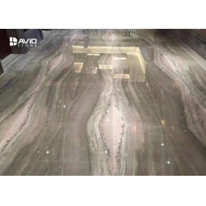 Natural Stone Marble Tile For Hotels Vanity Top Blue Veins Silk Parrallel Style