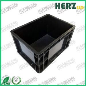 Esd Bin Box Esd Plastic Tool Box Black Antistatic PP PVC Box