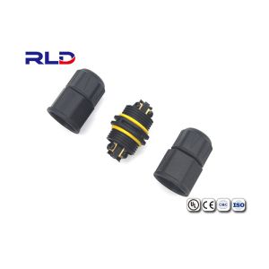 3 Pin Waterproof Electrical Connectors Screw Threaded Assembly Waterproof