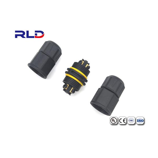 3 Pin Waterproof Electrical Connectors Screw Threaded Assembly Waterproof
