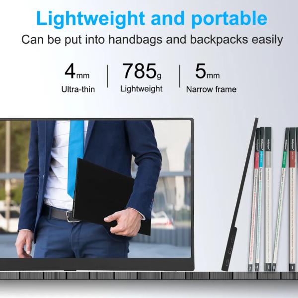 17.3 Inch Gaming 1080P 4K Uhd Portable External Monitor HD Gaming Laptop