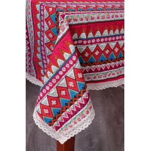 Rectangle Shape Custom Printed Tablecloths 14x20 16x36 16x45 Inch Sizes