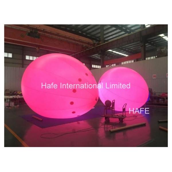 Buy 6m Helium Balloon Lights , Inflatable Lighting Balloon Sky Round Airship at wholesale prices