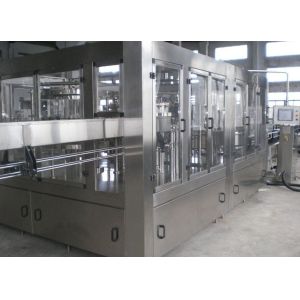 Compact Beer Filling Machine , Automatic Glass Bottling Equipment
