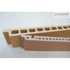 Rough / Fine Flat Terracotta Facade Tiles , Terracotta Facade Ceramic Cladding
